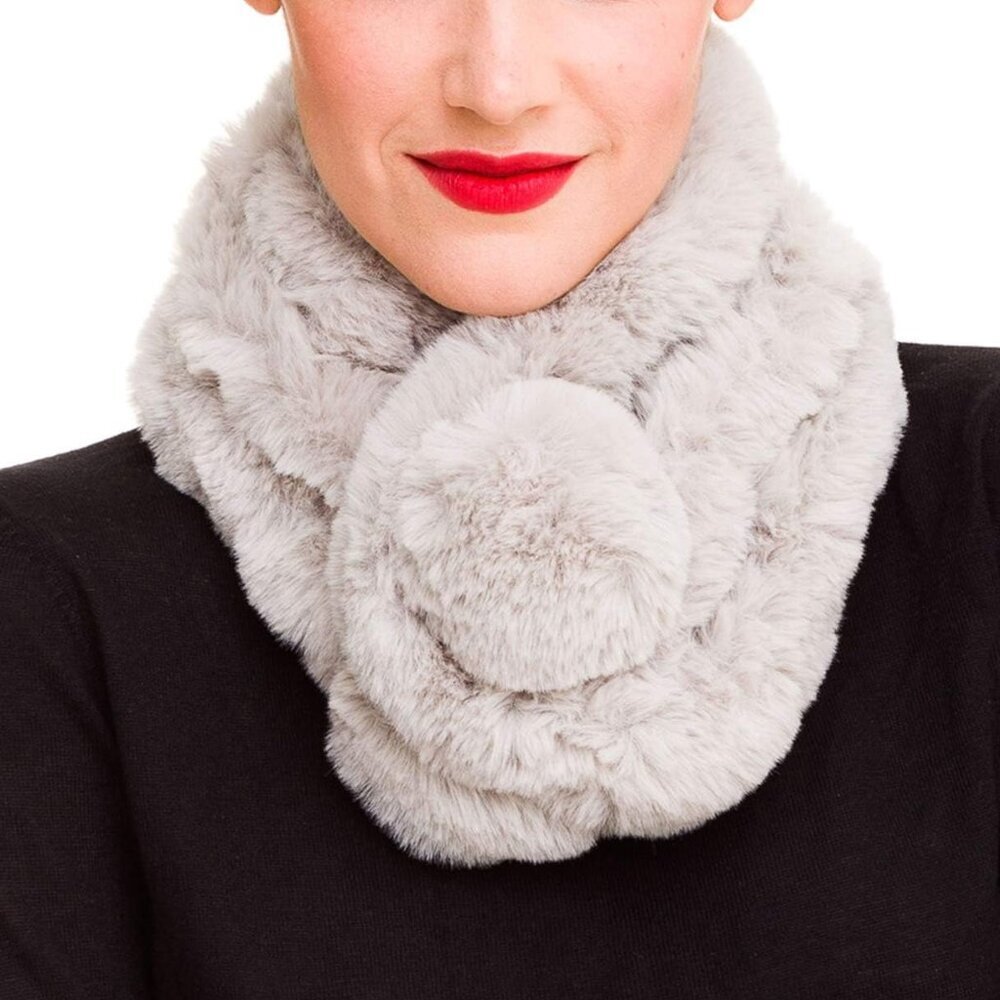 Fur Collar Scarf for Women Faux Fur Scarves Neck Shrug for Spring Fall Winter Co